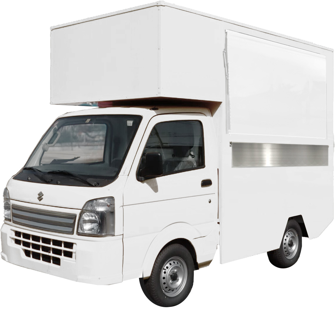 【軽トラベース】　軽でも売れるを叶えた　キッチンカー製作事例